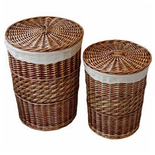 Load image into Gallery viewer, Wicker Laundry Basket Set
